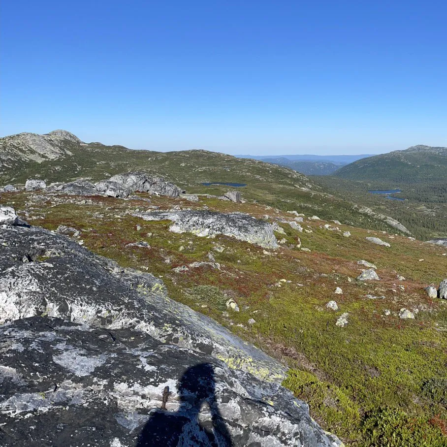 Lifjell-platået - sett frå Sigurdsbunuten i Hjartdal