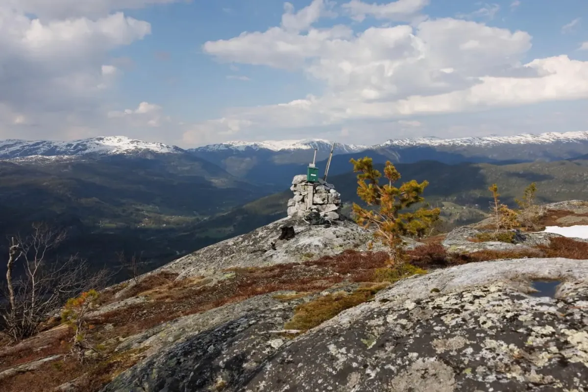 Oppe på Kolltveiteggi (814 moh)